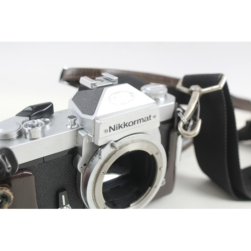 434 - Nikkormat FT2, SLR Film Camera Working Chrome Model, Body Only w/ Original Case