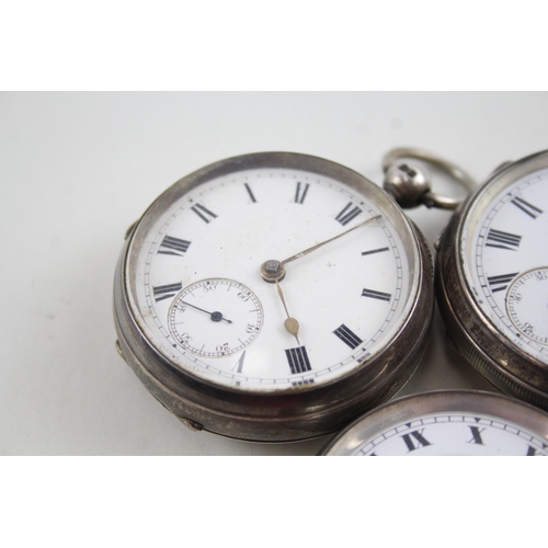 456 - Vintage Mixed Purity Silver Pocket Watches Key-Wind UNTESTED