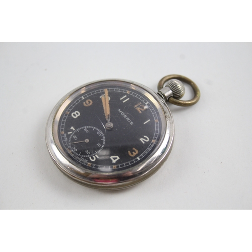 472 - Moeris GSTP Military Issued Pocket Watch Hand-Wind WATCH RUNS