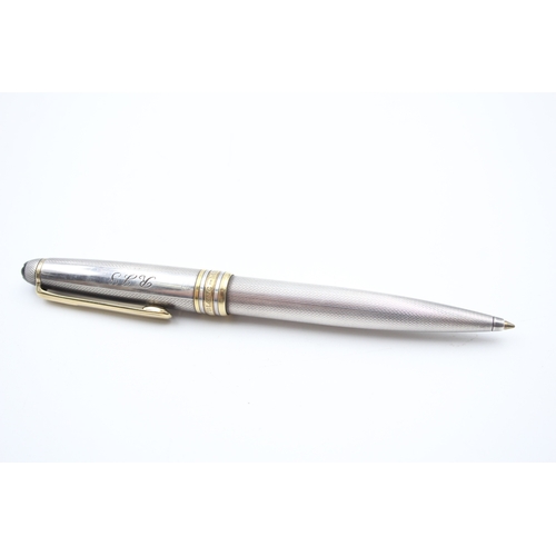 491 - Montblanc Meisterstuck .925 Sterling Silver Cased Ballpoint / Biro WRITING (34g)