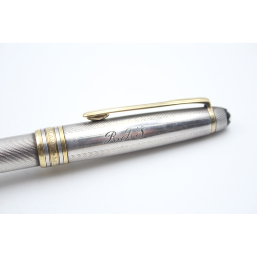 491 - Montblanc Meisterstuck .925 Sterling Silver Cased Ballpoint / Biro WRITING (34g)