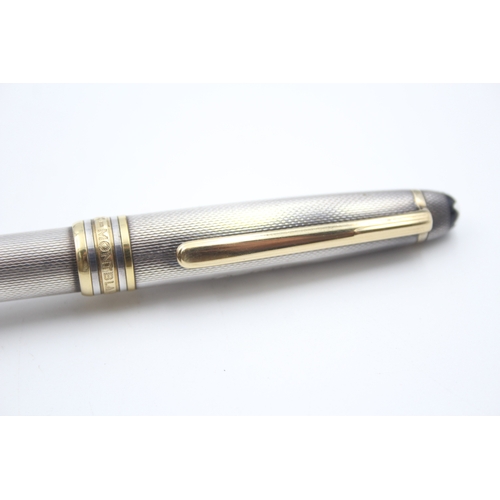 491 - Montblanc Meisterstuck .925 Sterling Silver Cased Ballpoint / Biro WRITING (34g)