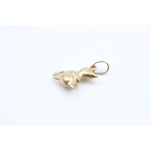 11 - 9ct gold mouse charm (0.5g)