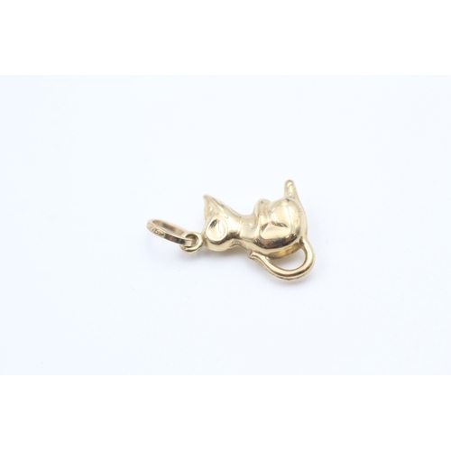 11 - 9ct gold mouse charm (0.5g)