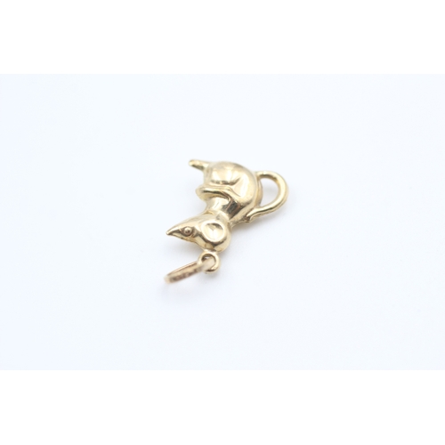 11 - 9ct gold mouse charm (0.5g)