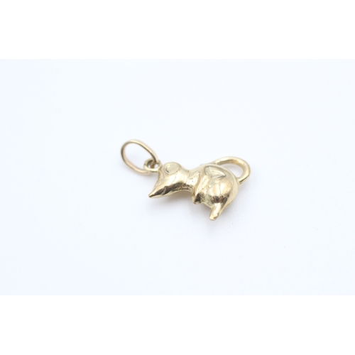 11 - 9ct gold mouse charm (0.5g)