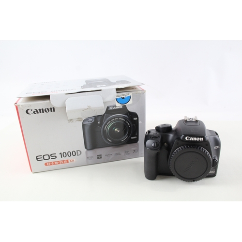 346 - Canon EOS 1000D DSLR Digital Camera Working Body Only w/ Original Box