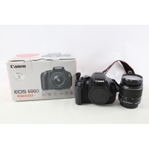 349 - Canon EOS 600D DSLR Digital Camera Working w/ Canon EFS 18-55mm F/3.5-5.6 IS II