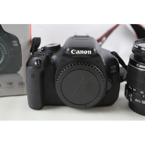 349 - Canon EOS 600D DSLR Digital Camera Working w/ Canon EFS 18-55mm F/3.5-5.6 IS II