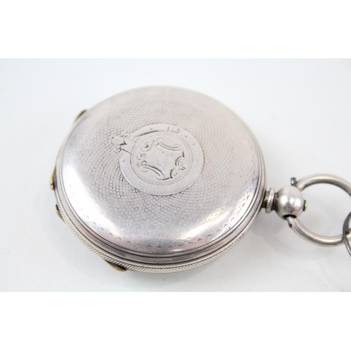 359 - Vintage 999 Silver Pocket Watch Key-Wind WATCH RUNS