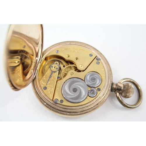 365 - Men's Vintage Rolled Gold Elgin Pocket Watch Hand Wind WATCH RUNS