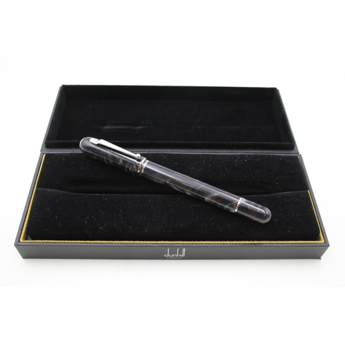 396 - Alfred DUNHILL Grey Lacquered Rollerball Pen In Original Box