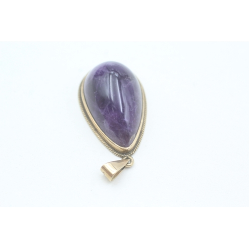 39 - 9ct gold amethyst pendant (7.5g)