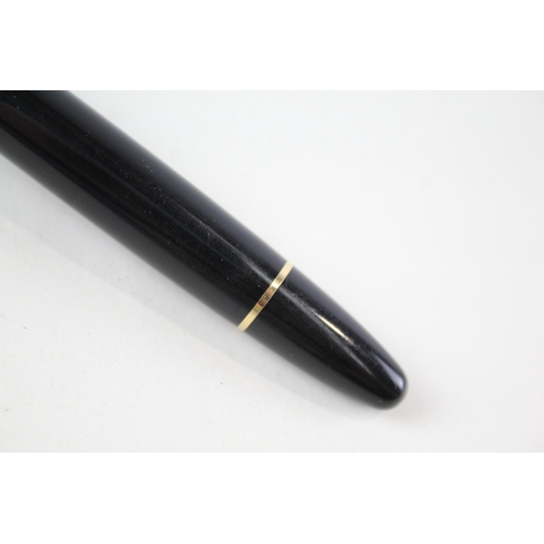 496 - Montblanc Meisterstuck No.146 Black Cased Fountain Pen w/ 14ct Gold Nib WRITING