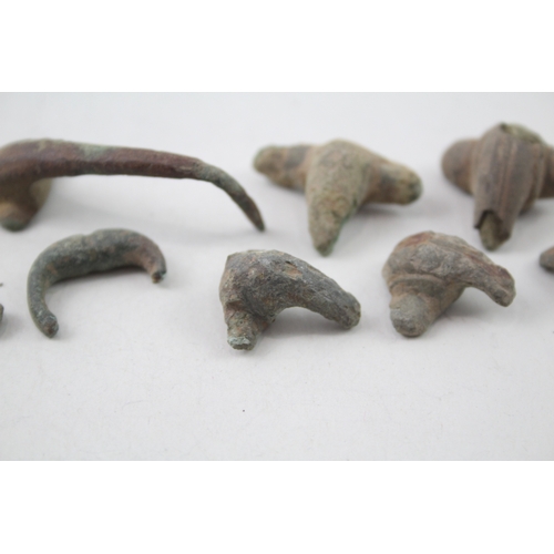 264 - Collection of Partial Roman Trumpet Brooches, Metal Detectorist Finds 52g