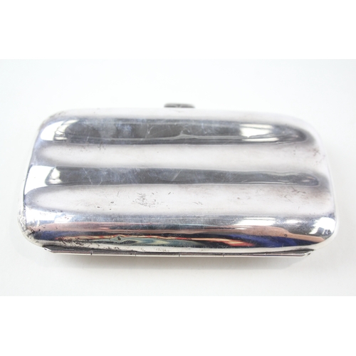 290 - Antique Edwardian Hallmarked 1902 Birmingham Sterling Silver Cigar Case (79g)