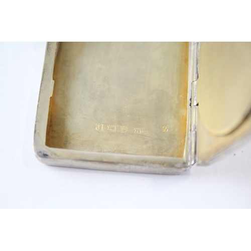 291 - Vintage 1939 Birmingham Sterling Silver Ladies Compact & Cigarette Case (73g)