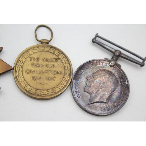 322 - WW1 Medals, 1914-15 Star & War Pte Spanswick, Star & Victory Pte McBrien x 4