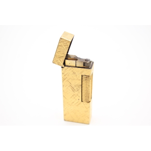 330 - Dunhill Rollagas Gold Plated Cased Vintage Pocket Lighter