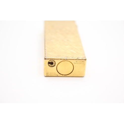 330 - Dunhill Rollagas Gold Plated Cased Vintage Pocket Lighter