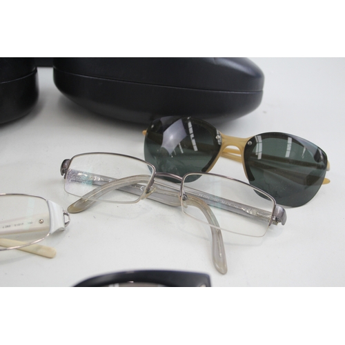 343 - Designer Sunglasses Glasses Inc Chanel. Prada, Rayban, Cases x 5