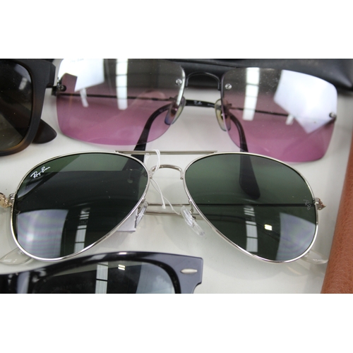 345 - Collection of Designer Rayban Sunglasses x 5