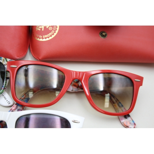 346 - Collection of Designer Rayban Special Edition Sunglasses Inc Red Cases x 5