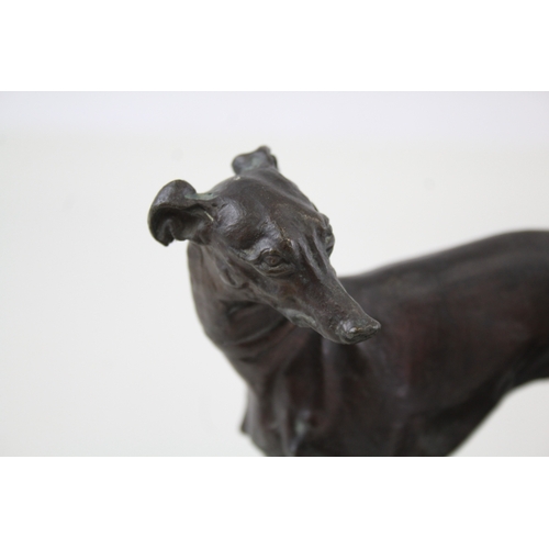 351 - Antique / Vintage Spelter Greyhound Dogs In Play Sculpture Signed MENE (1550g)
Damage to tails and c... 