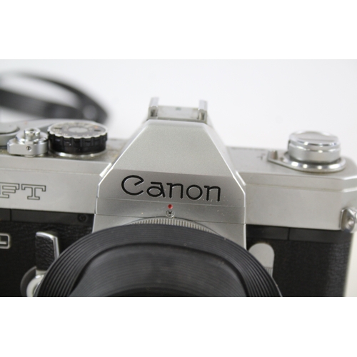 353 - Canon FT QL, SLR Film Camera Working w/ Canon FD 50mm F/1.8 Lens