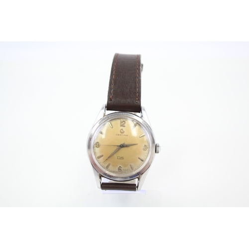 382 - Men's Vintage Certina DS Watch Hand-Wind WATCH RUNS