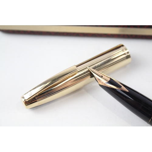 400 - Vintage Sheaffer Imperial Gold Plated Fountain Pen w/ 14ct Gold Nib WRITING