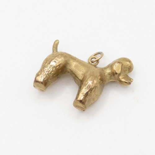 205 - HM 9ct Gold Poodle Dog Charm - 1.77g