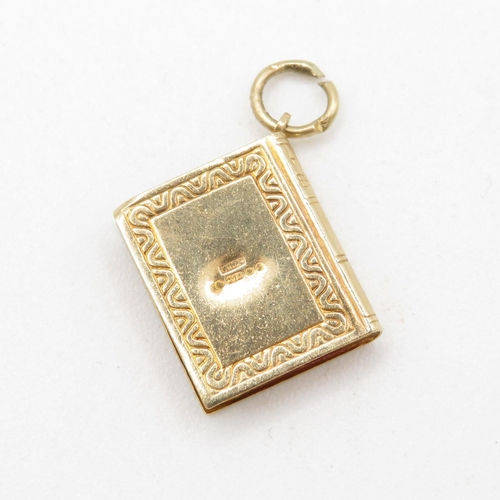 207 - HM 9ct Gold Holy Bible Charm - 1.60g