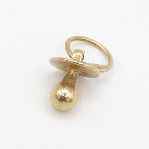 208 - HM 9ct Gold Dummy / Pacifier Charm - 2.93g