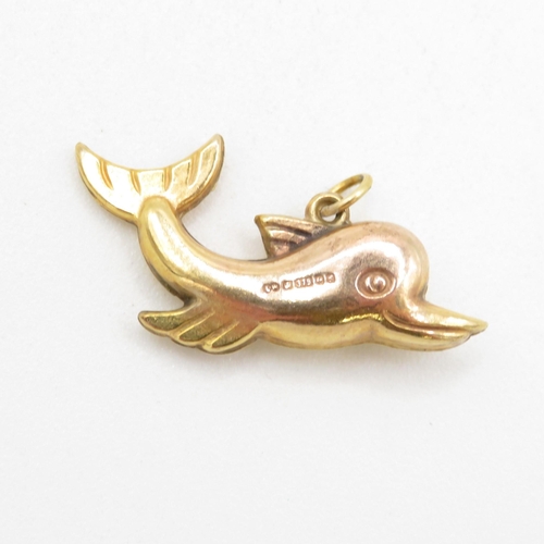 209 - HM 9ct Gold Dolphin Charm - 1.12g