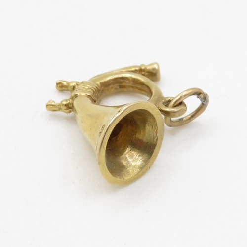 210 - HM 9ct Gold French Horn Charm - 2.94g