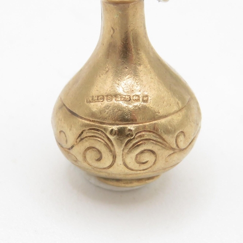 215 - HM 9ct Vase / Urn Charm - 1.29g