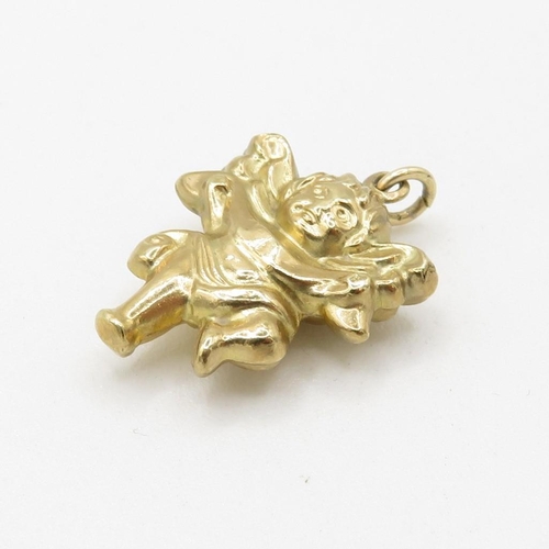 216 - HM 9ct Gold Cherub Charm - 1.29g