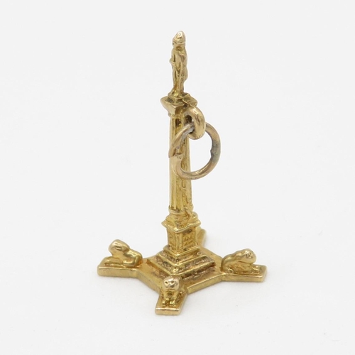 218 - HM 9ct Gold Nelsons Column Charm - 2.37g