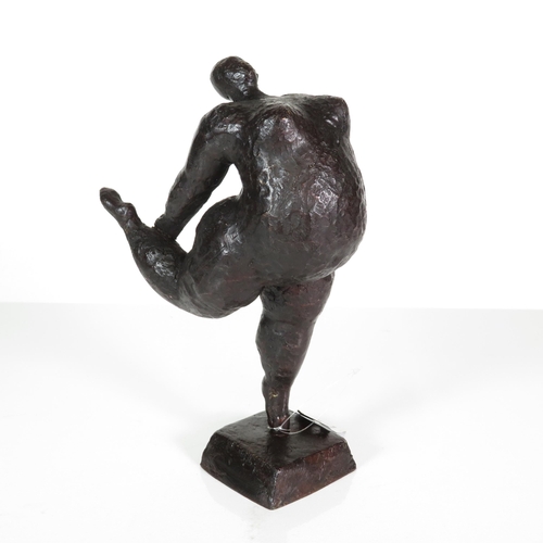 439 - Beryl Reid style bronze statue 1.7kg