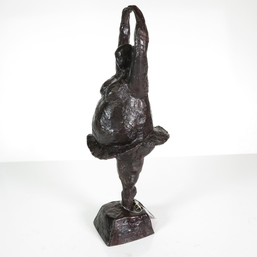 443 - Beryl Reid style bronze statue 1.7kg