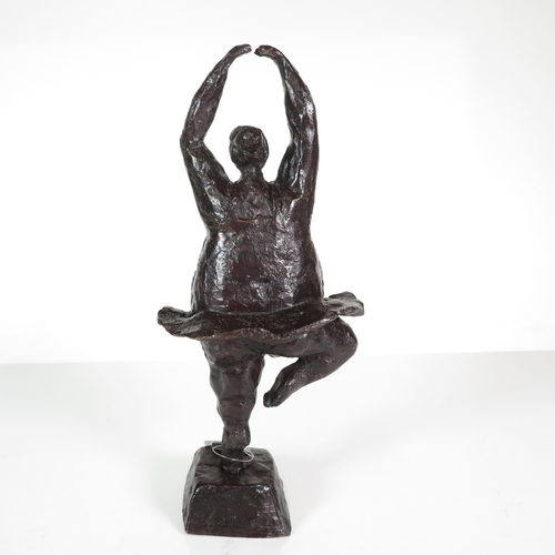 443 - Beryl Reid style bronze statue 1.7kg