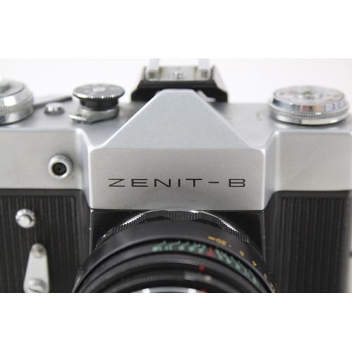 351 - Manual SLR Zenit B w/ Helios-44-2 58mm F/2 Manual Camera Lens, Working