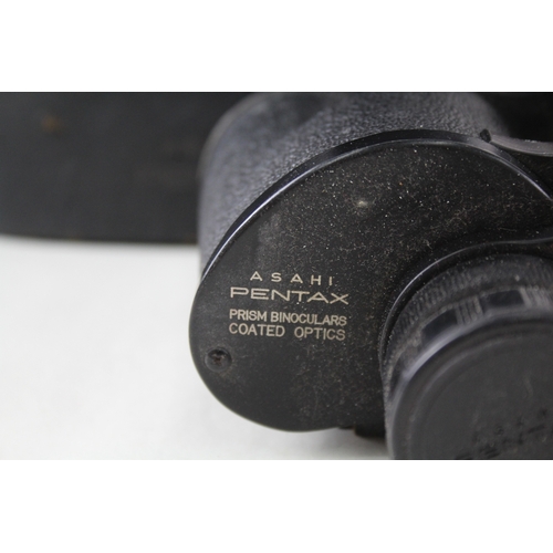 352 - Asahi Pentax 8x40 Wide Field 9.5° Binoculars Working w/ Original Case