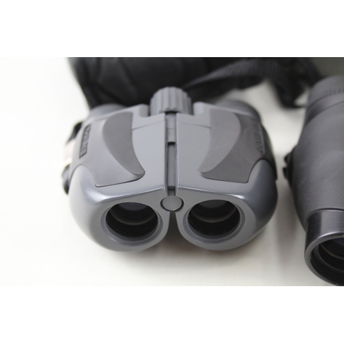 354 - Nikon Travelite V 12x25 & Olympus PC III 7x21 Compact Binoculars Working x 2