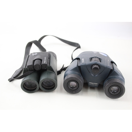 358 - Hawke Frontier PC & Pentax UCF WP Waterproof Compact Binoculars Working x 2