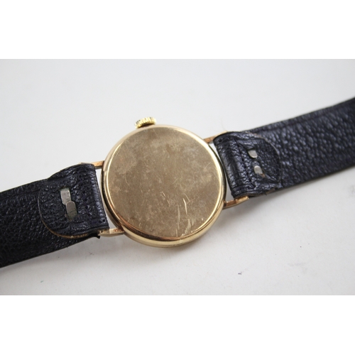 360 - Vintage Roamer 9ct Gold Watch Hand-Wind  WATCH RUNS