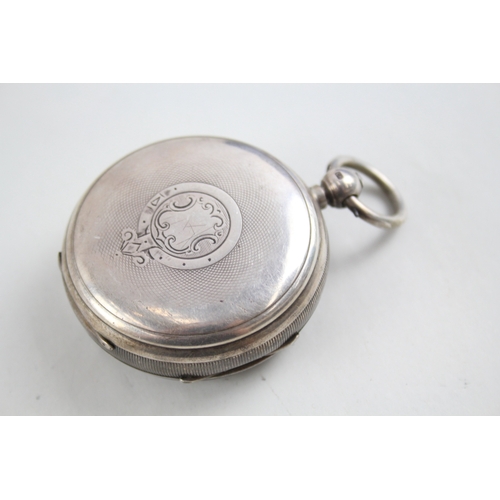 361 - Vintage 925 Silver Verge Fusee Pocket Watch Key-Wind  WATCH RUNS