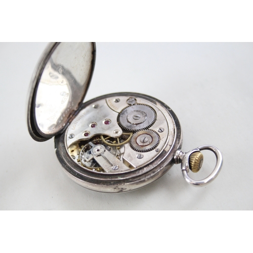 363 - Vintage Longines 900 Silver Pocket Watch Hand-Wind SPARES &REPAIRS