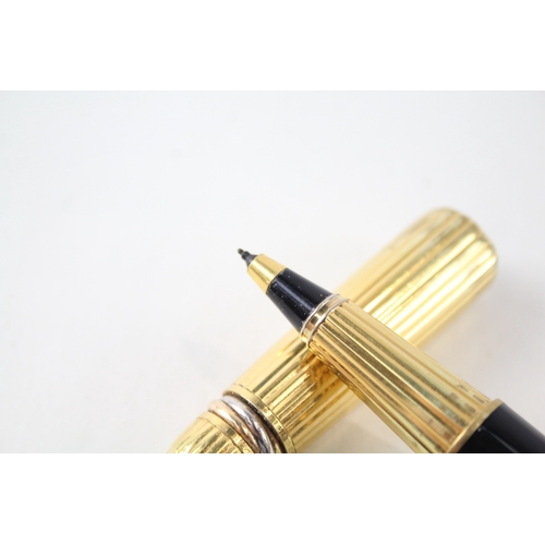 395 - 1991 Pasha De Cartier Black Lacquer & Gold Plated Cap Fineliner Pen - 01412